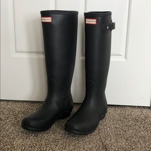 Hunter Boot - tall matte black